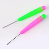 Platinum Plated Plastic Handle Steel Crochet Hooks Needles X-TOOL-R101-02-2