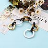 Handmade Spray Painted CCB Chains AJEW-JB00854-02-3