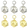 10Pcs 2 Colors Brass Charms KK-CJ0004-50-1