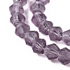 Imitate Austrian Crystal Frosted Glass Beads Strands EGLA-A039-T6mm-MD04-4