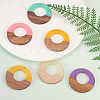 Resin & Wood Pendants RESI-CJ0002-01-6