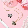 2Pcs 2 Colors Brass Micro Pave Cubic Zirconia Pendants KK-CJ0003-16-6