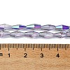 Transparent Electroplate Glass Beads X1-GLAA-K064-05A-HR01-4