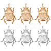 10Pcs 2 Colors Brass Pendants KK-BBC0023-96-1