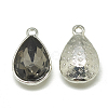 Alloy Glass Pendants PALLOY-T028-10x14mm-03-2