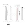 20Pcs 2 Style 201 Stainless Steel Pendants STAS-DC0001-56-2