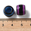 Spray Printed Opaque Acrylic European Beads SACR-P031-32B-3
