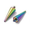 Ion Plating(IP) 201 Stainless Steel Pendants STAS-F290-01MC-2