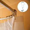 SUPERFINDINGS 1 Set Iron Shower Curtain Rings HJEW-FH0001-46-6