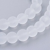 Baking Paint Transparent Glass Bead Strands GLAA-S031-8mm-13-3