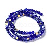 Transparent Electroplate Glass Beads Strands GLAA-Q099-I01-05-2