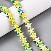 Spray Painted Synthetic Turquoise Beads Strands UNKW-T001-11C-1