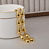 Teardrop Brass Dangle Stud Earrings for Women EJEW-G391-22G-1