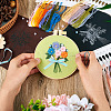 DIY Bouquet Pattern 3D Embroidery Starter Kits DIY-TA0006-26-7