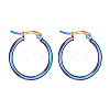 304 Stainless Steel Hoop Earrings EJEW-F105-10M-2