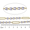 304 Stainless Steel Enamel Figaro Chains CHS-U003-02G-15-2