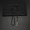 Black Labradorite & Black Hematite Pendant Necklaces PW-WG39403-01-1