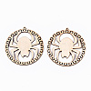 Undyed Natural Wooden Big Pendants LS-X-WOOD-N007-076-2