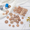 Nbeads 24Pcs 4 Style Alloy & Brass Snap Buttons FIND-NB0003-66KCG-4