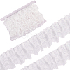 10M Double Layer Polyester Flower Lace Trim Ribbon OCOR-GF0004-58A-1