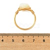 Copper Wired Natural Trochid Shell/Trochus Shell Finger Rings for Women RJEW-JR01054-5