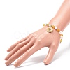 Acrylic Beaded Stretch Bracelet with Alloy Enamel Charms for Women BJEW-JB08727-3