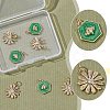 8Pcs 2 Styles Brass Enamel Pendants KK-AR0004-61-3