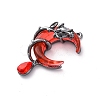 Gothic Alloy Resin Pendants PALLOY-V002-04B-01-2