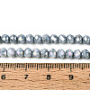 Anti-Tarnish Electroplate Rondelle Glass Beads Strands X-EGLA-T021-4mm-17-10-2