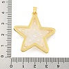 Rack Plating Brass & Epoxy Resin Pendants KK-C059-08B-G-3