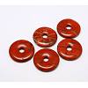 Donut/Pi Disc Natural Gemstone Pendants G-L234-30mm-04-1