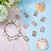 50Pcs 5 Style Zinc Alloy Pendants FIND-DC0001-45-6