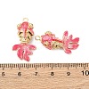 Brass Micro Pave Cubic Zirconia Pendants KK-D019-30G-4