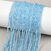 Natural Blue Topaz Beads Strands G-B175-D21-2mm-1