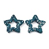 Star Shape Polymer Clay Rhinestone Beads CLAY-NH0001-06J-1