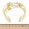 304 Stainless Steel Cuff Bangles BJEW-M082-02G-4