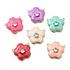 Brass Micro Pave Clear Cubic Zirconia Pendants KK-S508-52G-01-1