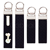 2 Bags Rectangle Felt Tab Blank Keychains KEYC-BC0001-25D-1