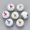 Electroplate Glass Beads EGLA-S178-11A-08-1