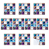 10 Sheets PVC Self Adhesive Mosaic Tile Stickers FIND-WH0145-99-1