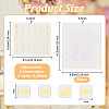 8 Sheets 4 Styles PVC Waterproof Self-Adhesive Sticker STIC-OC0001-13C-2