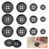 20Pcs 4 Styles 4-Hole Zinc Alloy Buttons BUTT-NB0002-12B-1