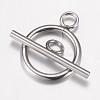 Non-Tarnish 304 Stainless Steel Toggle Clasps X-STAS-G071-36P-2