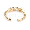 Constellation/Zodiac Sign Brass Cuff Rings RJEW-J074-05G-D-3
