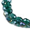 Transparent Electroplate Glass Beads Strands EGLA-N013-T6mm-B24-3