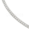 Rack Plating Brass Pave Clear Cubic Zirconia Round Ball Choker Necklaces NJEW-A031-02-02P-3
