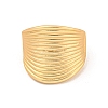 Matte Gold Alloy Adjustable Rings for Women RJEW-K260-07C-3