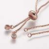 Rack Plating Brass Chain Bracelet Making KK-A142-017RG-2