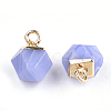 Natural White Jade Charms X-G-S344-08C-2