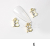 Alloy Rhinestone Cabochons MRMJ-T056-93G-E-1